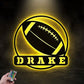 Football Led Metal Sign - Wix Decor