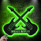 Guitar LED Metal Sign 