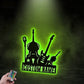 Guitar LED Metal Sign 