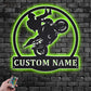 Mountain Bike LED Metal Sign - Wix Decor