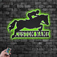 Horse LED Metal Sign 