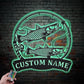 Fishing LED Metal Sign 