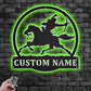 Horse LED Metal Sign 