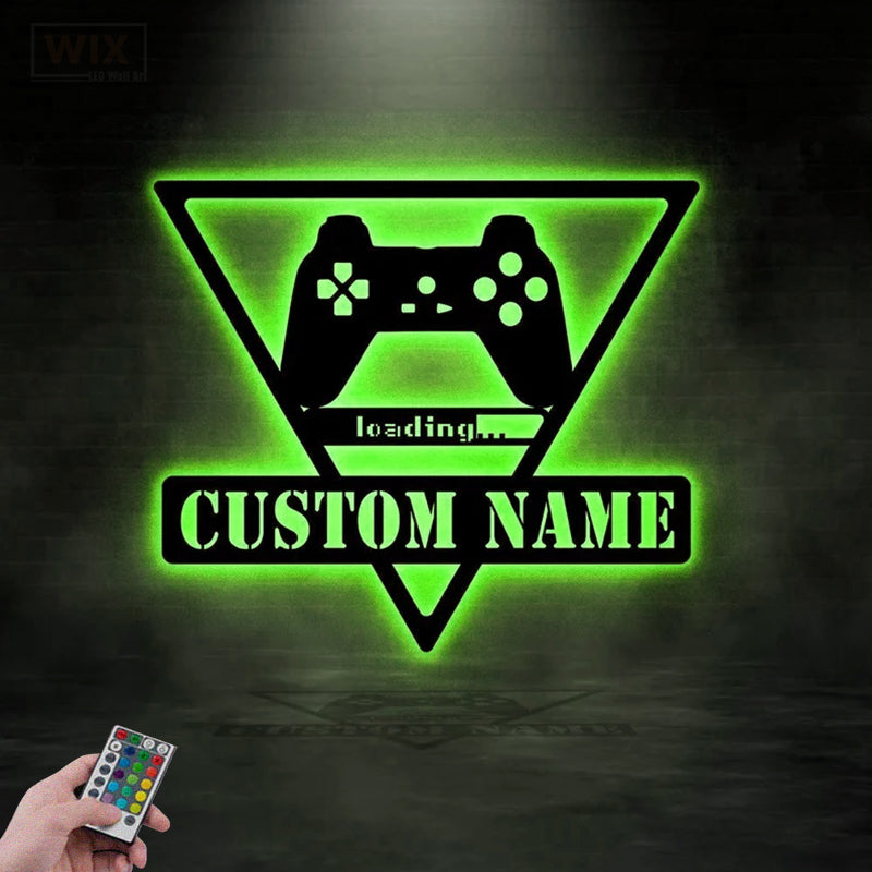 Gamer Zone LED Metal Sign 