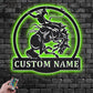 Horse LED Metal Sign 