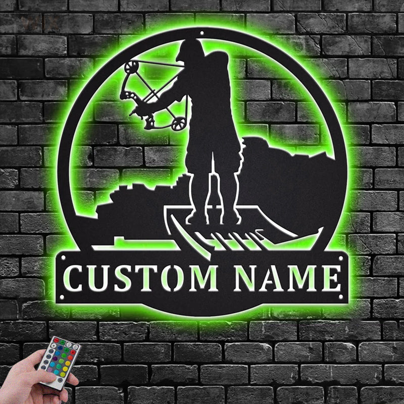 Fishing LED Metal Sign - Wix Decor