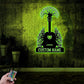Guitar LED Metal Sign 