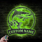 Fishing LED Metal Sign 