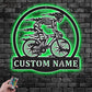 Mountain Bike LED Metal Sign - Wix Decor