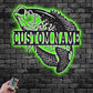 Fishing LED Metal Sign 