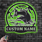 Fishing LED Metal Sign 