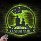 Fishing LED Metal Sign 