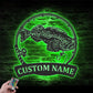 Fishing LED Metal Sign - Wix Decor