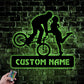 Mountain Bike LED Metal Sign - Wix Decor