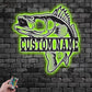Fishing LED Metal Sign - Wix Decor