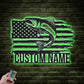 Fishing LED Metal Sign 