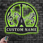 Guitar LED Metal Sign 