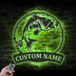 Fishing LED Metal Sign 