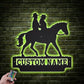 Horse LED Metal Sign - Wix Decor