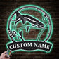 Fishing LED Metal Sign - Wix Decor