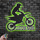 Mountain Bike LED Metal Sign - Wix Decor