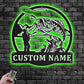 Fishing LED Metal Sign - Wix Decor