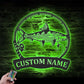 Fishing LED Metal Sign - Wix Decor