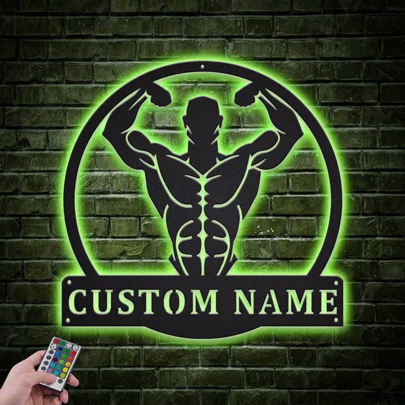 Gym LED Metal Sign - Wix Decor