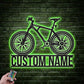 Mountain Bike LED Metal Sign - Wix Decor