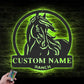 Horse LED Metal Sign 