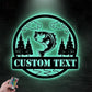 Fishing LED Metal Sign - Wix Decor