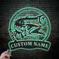 Fishing LED Metal Sign - Wix Decor