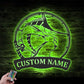 Fishing LED Metal Sign - Wix Decor