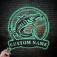 Fishing LED Metal Sign - Wix Decor