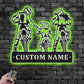 Mountain Bike LED Metal Sign - Wix Decor