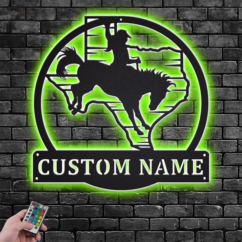 Horse LED Metal Sign - Wix Decor