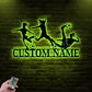 Soccer LED Metal Sign - Wix Decor