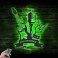 Guitar LED Metal Sign 