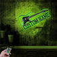 Guitar LED Metal Sign 