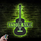 Guitar LED Metal Sign 