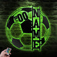 Soccer LED Metal Sign - Wix Decor