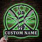 Barber & Salon Led Metal Sign - Wix Decor