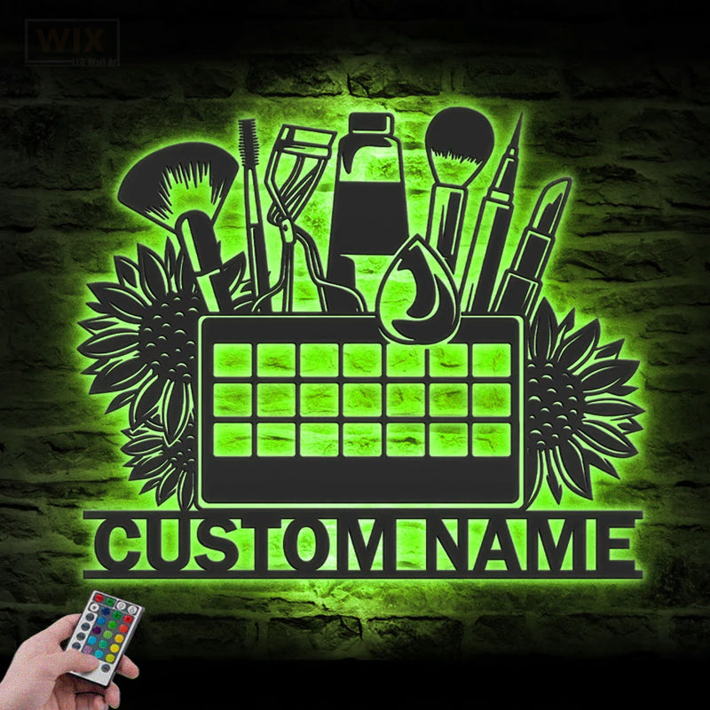 Barber & Salon Led Metal Sign - Wix Decor