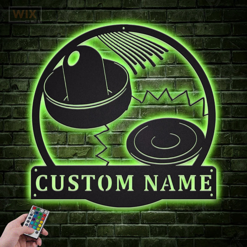 Hockey Led Metal Sign - Wix Decor