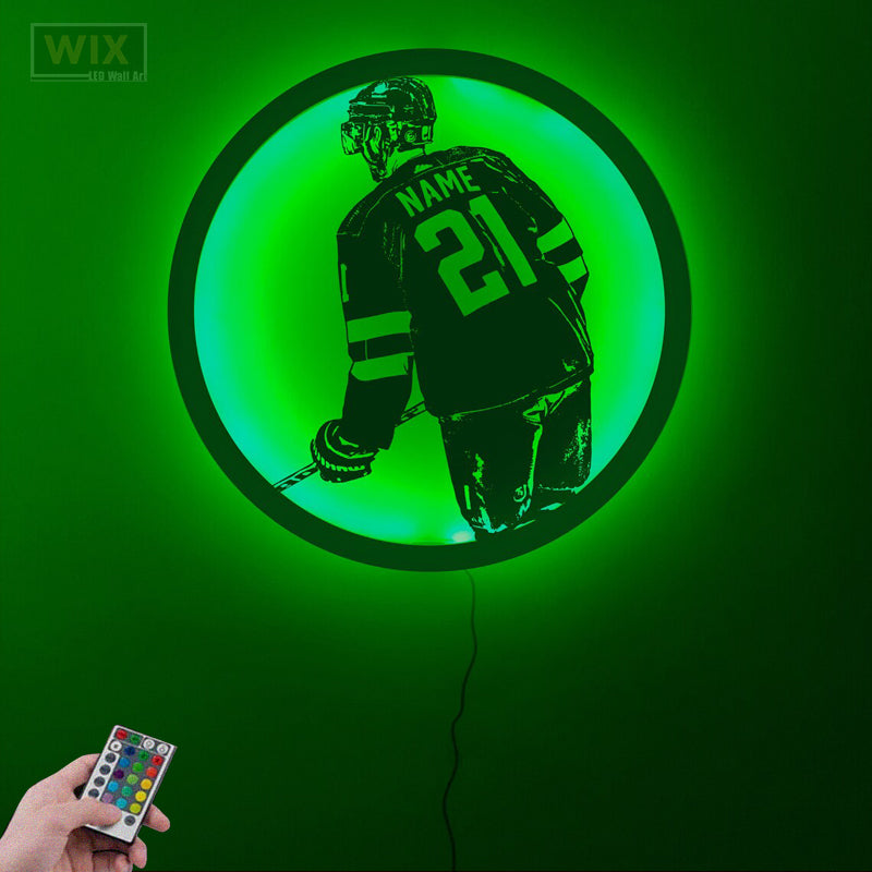 Hockey Led Metal Sign - Wix Decor
