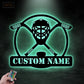 Hockey Led Metal Sign - Wix Decor