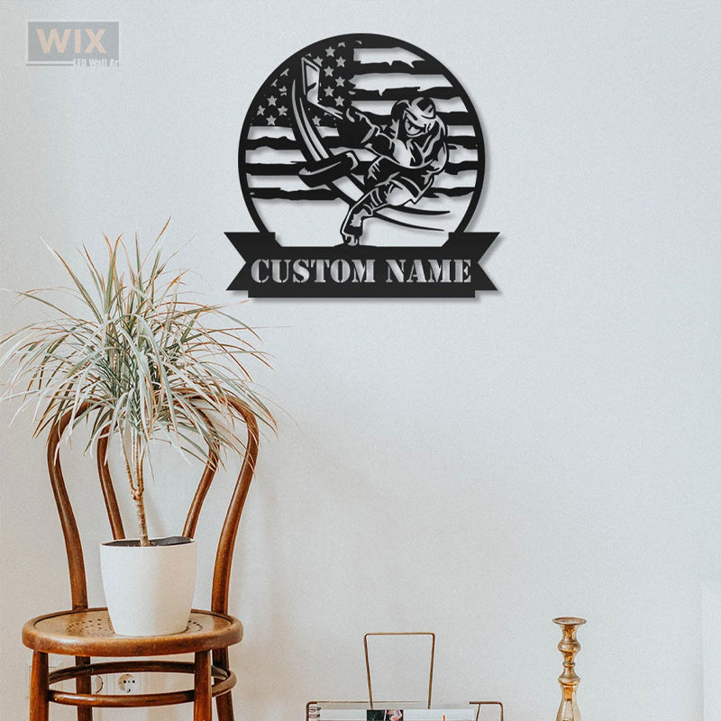 Hockey Led Metal Sign - Wix Decor