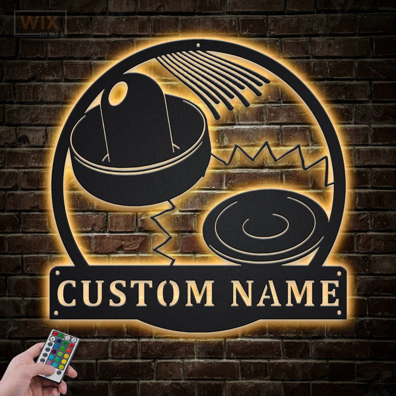 Hockey Led Metal Sign - Wix Decor