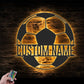 Soccer LED Metal Sign - Wix Decor