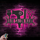 Barber & Salon Led Metal Sign - Wix Decor